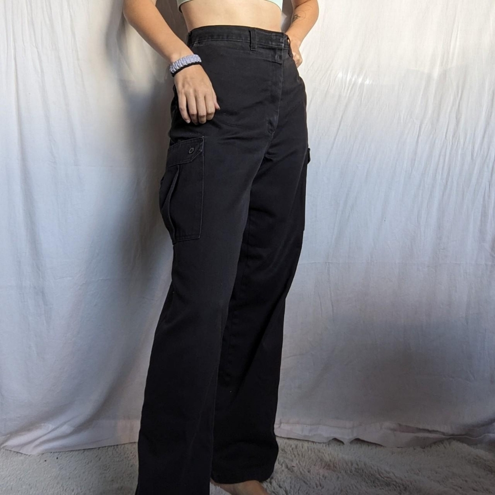 Black Utility Cargo Pants